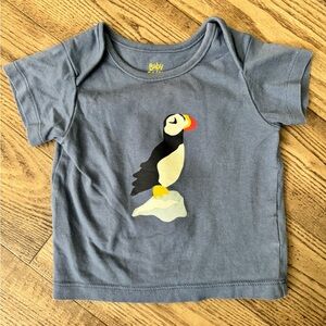 Baby Boden 3-6 Month Puffin Short Sleeve Shirt